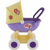 Duży wózek gondola dla lalek 43cm Wader QT Arina żółto fioletowy					