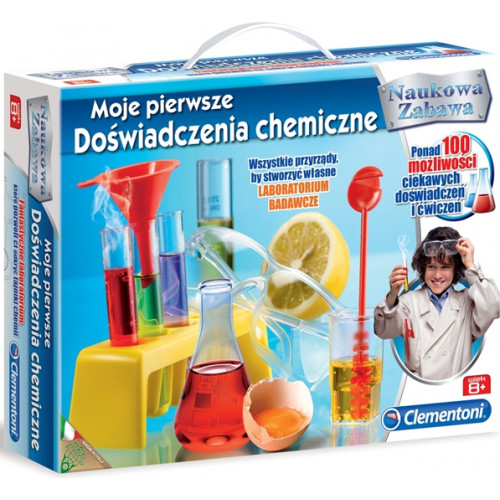Moje pierwsze Doświadczenia chemiczne Zestaw naukowy Clementoni					