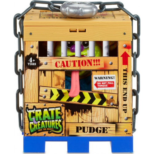 Crate Creatures Interaktywny stworek Pudge w klatce					