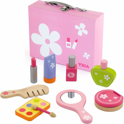 Drewniany Zestaw do Makijażu Toaletka Kosmetyczka Viga Toys					