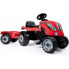 Traktor na pedały dla dziecka Smoby Farmer XL z przyczepą - Czerwony					