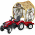 Traktor na pedały Falk Garden Master z przyczepką w zestawie z namiotem					