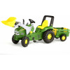 Traktor na pedały rollyX-Trac John Deere z łyżką i przyczepką Rolly Toys 3-10 Lat					