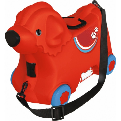 BIG Jeżdżąca walizka Jeździk Bobby Trolley Czerwona					
