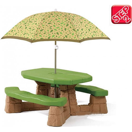 STEP2 Stół - Stolik piknikowy z parasolem					