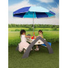 Drewniany Stół piknikowy z parasolem Delta Axi					
