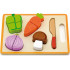 Drewniany Zestaw Deska Nóż Do Krojenia Warzywa Viga Toys					