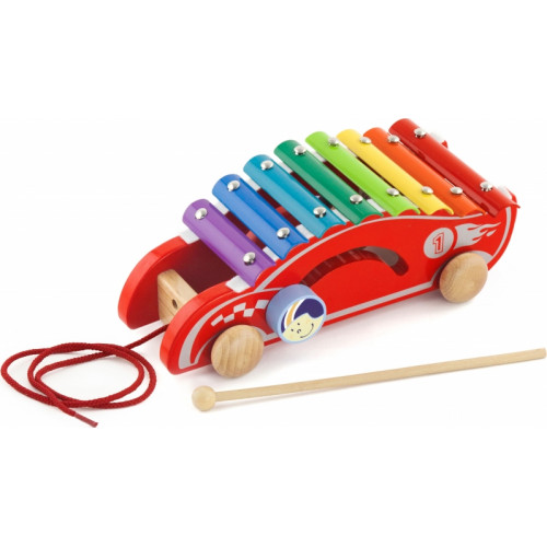 Kolorowe Cymbałki Samochód wyścigowy Viga Toys					
