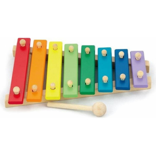 Cymbałki Kolorowe Dzwonki Chromatyczne Drewniane Viga Toys					