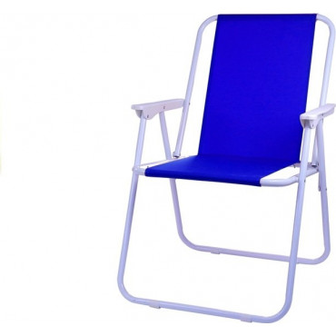 Krzesło Turystyczne Krzesełko Ogrodowe Niebieskie