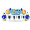 Organy Keyboard + Krzesełko + Mikrofon Niebieski