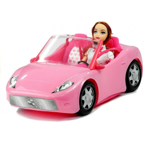 Lalka w Podróży Kabrioletem  Auto dla Lalki