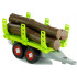 Rozkręcany Traktor z Przyczepą z Drewnem 43 cm