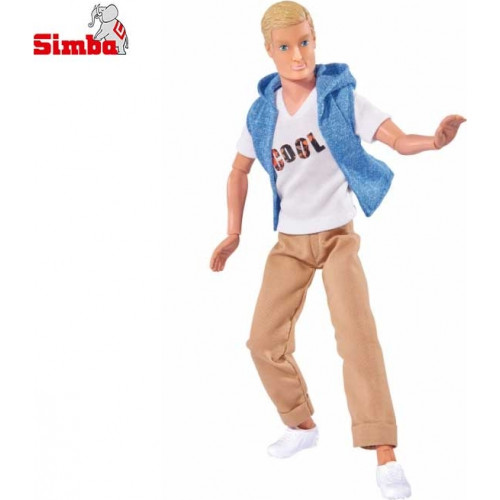 Simba Steffi Lalka Kevin w modnym stroju Blondyn					