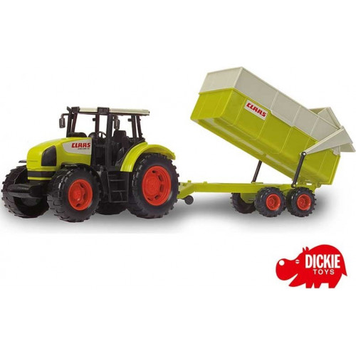DICKIE Traktor CLAAS Ares z przyczepką 57 cm					