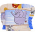 Poduszka dla dziecka jaś 40x40cm, Bawełna 100% - safari niebieski