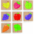 Drewniane Puzzle Magnetyczne Owoce Warzywa Układanka Viga Toys					