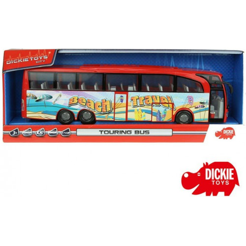 DICKIE Autobus turystyczny Beach Travel Bus Czerwony					