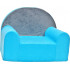 Fotelik kanapa piankowa dziecięca - Niebiesko-szary