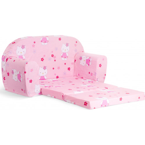Sofka dziecięca rozkładana kanapa piankowa - Hello Kitty