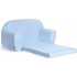 Sofka dziecięca rozkładana kanapa piankowa - Błękitny w białe kropki