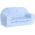 Sofka dziecięca rozkładana kanapa piankowa - Łebki niebieskie