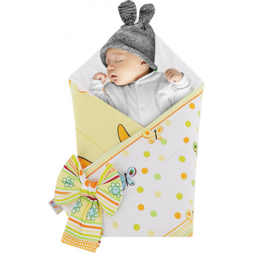 Rożek niemowlęcy bawełniany otulacz dziecięcy becik - DINO