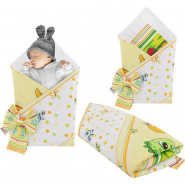 Rożek niemowlęcy bawełniany otulacz dziecięcy becik - DINO