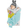 Rożek niemowlęcy bawełniany otulacz dziecięcy becik - OGRODNIK