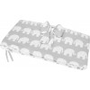 Pościel do łóżeczka dziecięcego w słonie na szarym tle - Bawełna 100%