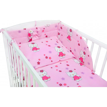 Pościel do łóżeczka niemowlęca dziecięca poszewki 120x90 - Hello Kitty