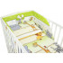 Bawełniana pościel do łóżeczka dziecięcego z kolekcji - Safari zielone - 135x100