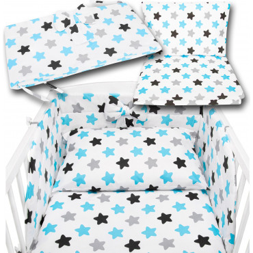 Bawełniana pościel do łóżeczka dziecięcego w pierniczki na białym tle - 120x90