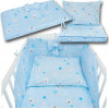 Bawełniana pościel dziecięca w kolorze niebieskim - antyalergiczna i ciepła! - 135x100