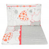 Zoo czerwone - pościel z bawełny do łóżeczka dziecięcego - 120x90