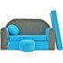 Sofa dziecięca kanapa wersalka rozkładana 160cm + podnóżek i poduszka - B1