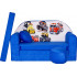 Sofa dziecięca kanapa wersalka rozkładana 160cm + podnóżek i poduszka - C14