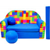 Sofa dziecięca kanapa wersalka rozkładana 160cm + podnóżek i poduszka - C32