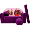 Sofa dziecięca kanapa wersalka rozkładana 160cm + podnóżek i poduszka - G1