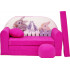 Sofa dziecięca kanapa wersalka rozkładana 160cm + podnóżek i poduszka - H25