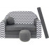 Sofa dziecięca kanapa wersalka rozkładana 160cm + podnóżek i poduszka - AC2