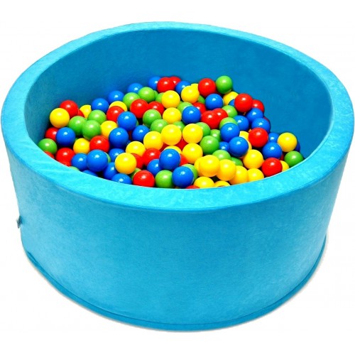Suchy basen dla dzieci 90x40 z kulkami piłeczkami 7cm - Błękitny