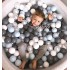 Suchy basen dla dzieci 90x40 z kulkami piłeczkami 7cm - Kolorowe balony