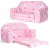 Mini sofka dziecięca 77x35cm rozkładana kanapa piankowa - Hello Kitty