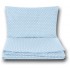 Pościel do łóżeczka niemowlęca dziecięca poszewki 120x90 - Błękitny w białe kropki