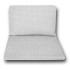 Pościel do łóżeczka, 100x135 - pełny zestaw 13el - szary w białe kropki