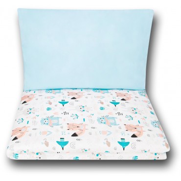 Pościel do łóżeczka niemowlęca dziecięca poszewki 120x90 - Zwierzątka pastelowe
