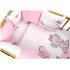 Pościel do łóżeczka z ochraniaczem modułowym + poszewki niemowlęca dziecięca 135x100 - Słonik różowy
